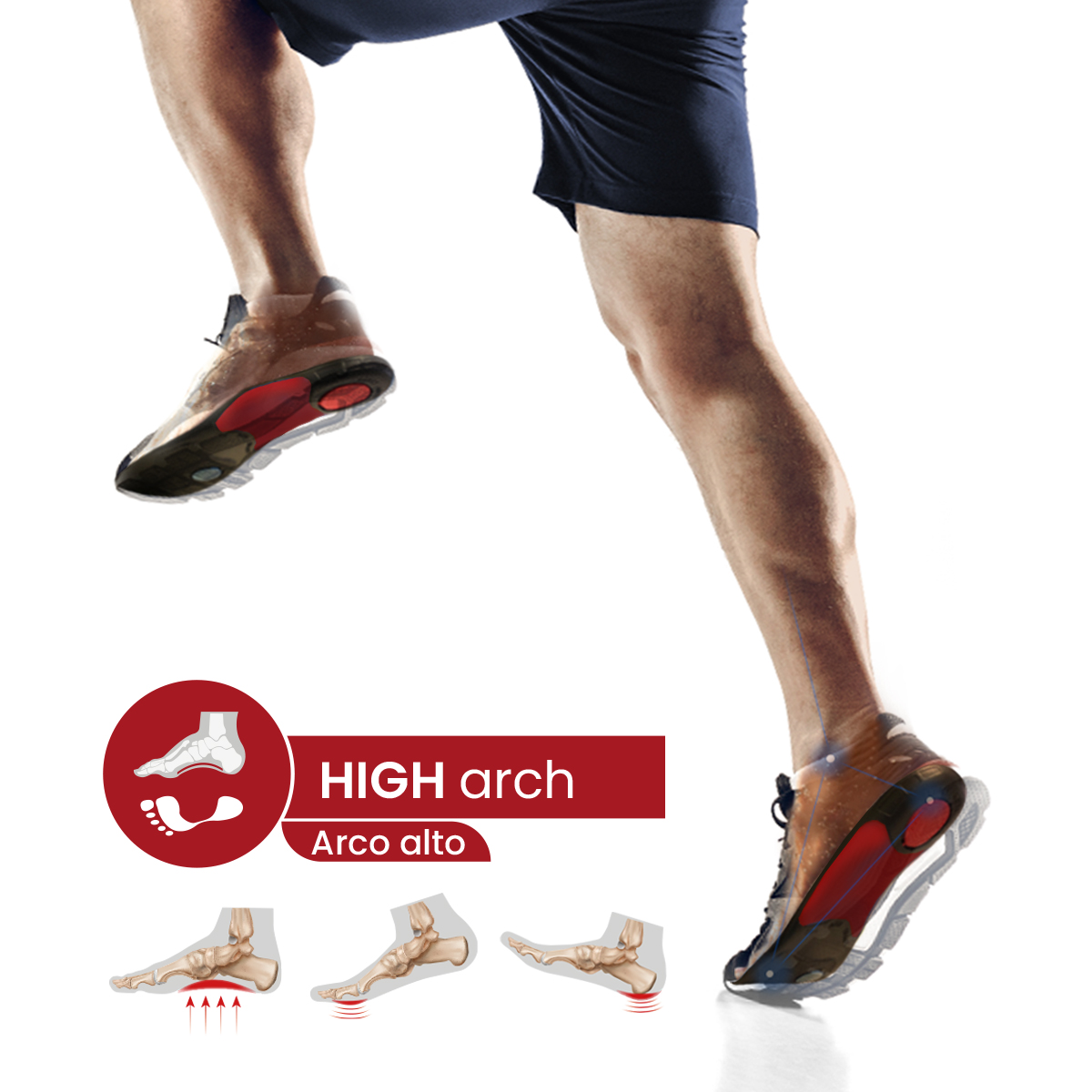 Plantilla Flexor Sport PRO Running arco alto / HIG ARCH - Imagen 3