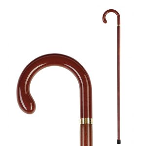 Classic club cane. Wooden cane, methacrylate club handle.