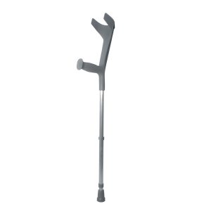 English cane gray adjustable aluminum crutch