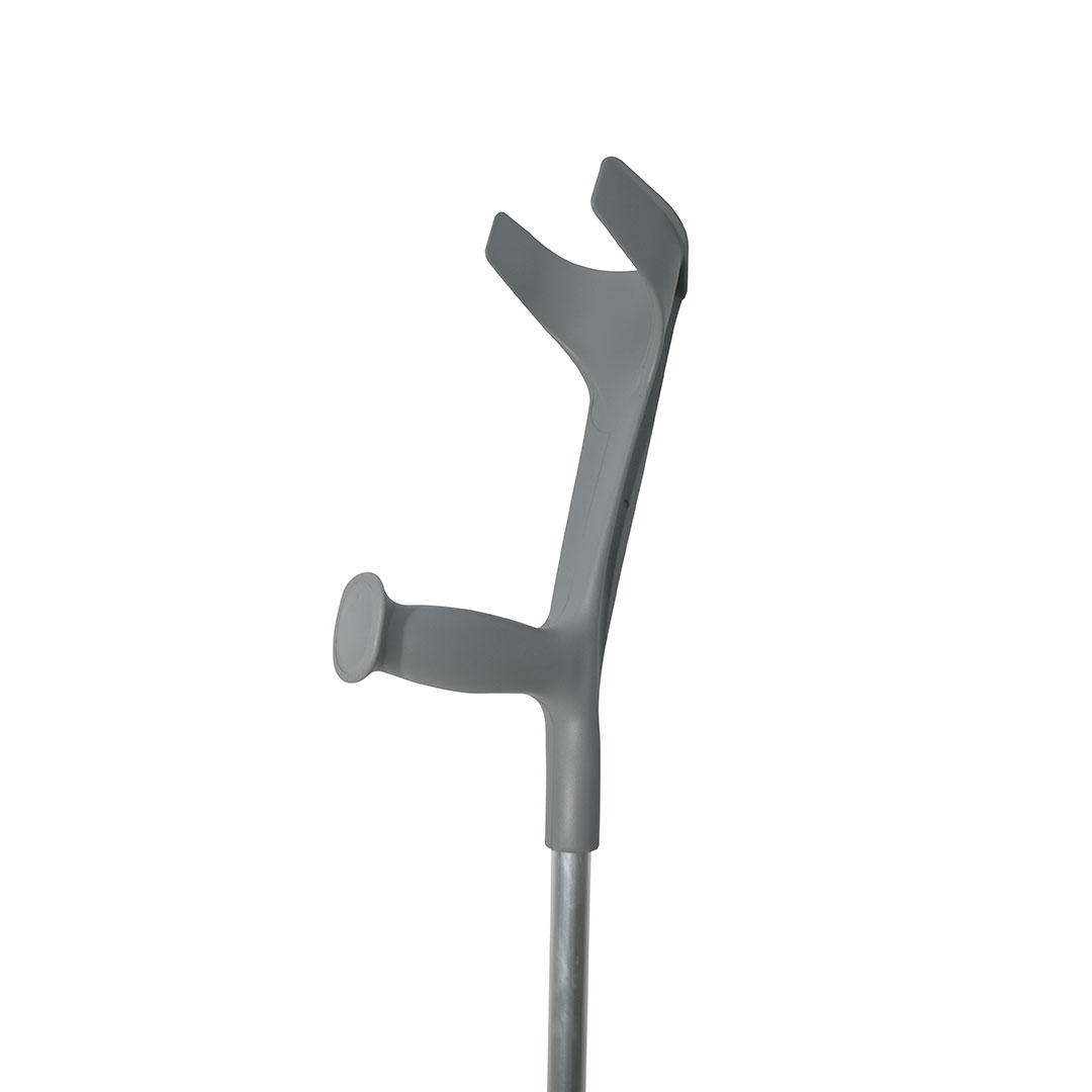 Bastón ingles muleta gris de aluminio regulable - Imagen 2