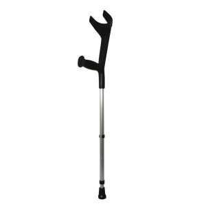 Adjustable aluminum black crutch English cane