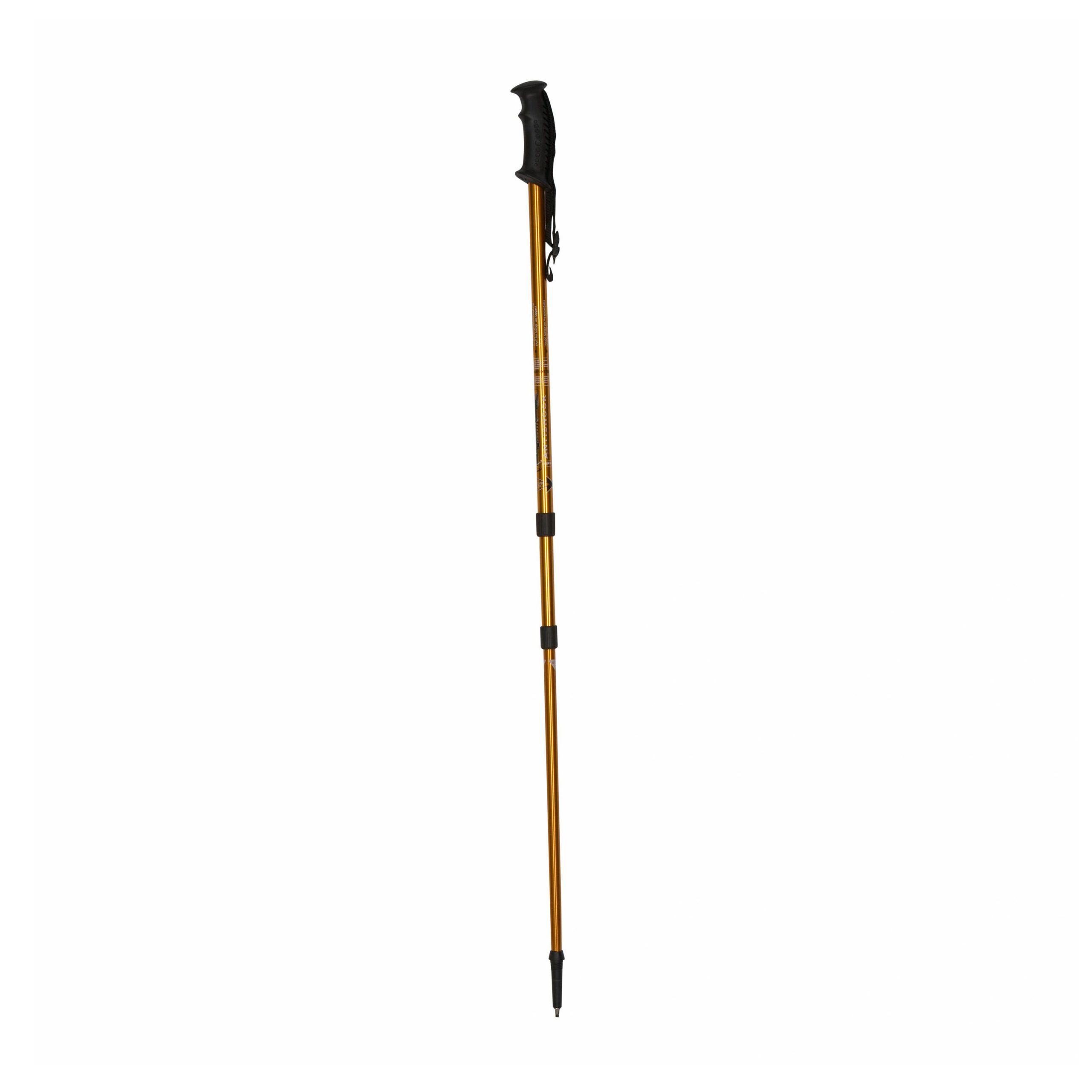 Golden walking stick for TREKKING and HIKING