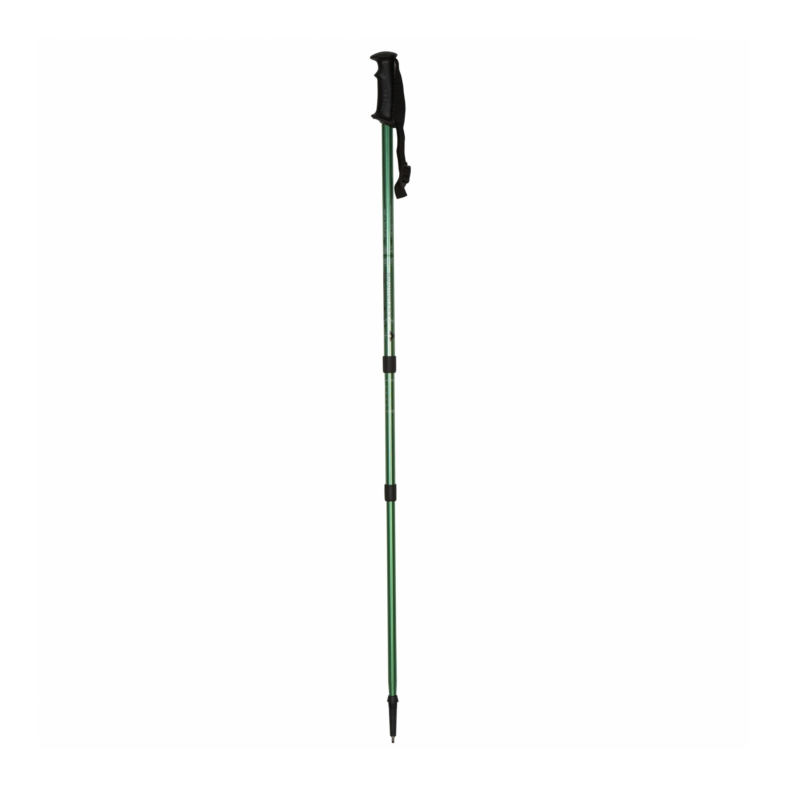 Green aluminium pole for TREKKING and HIKING