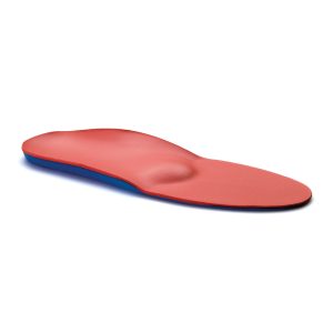 Flexible polyurethane and Poron plantar orthosis.