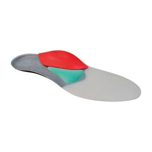 Base de plantilla en resina con elementos para pie plano valgo