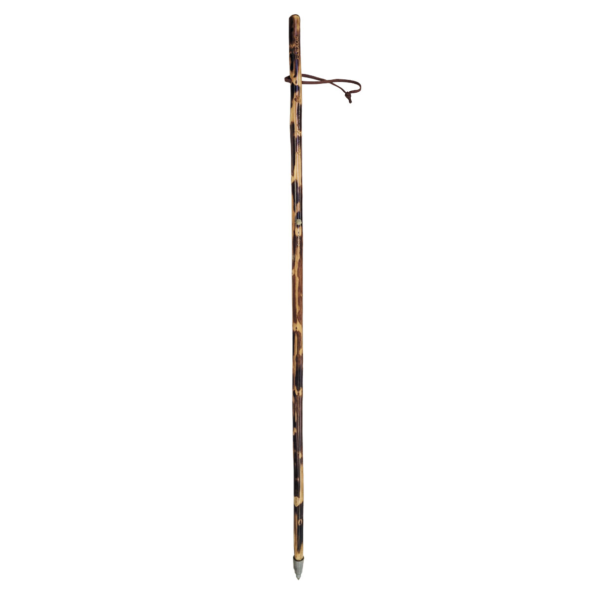 Flamed chestnut wood cane engraved "Camino de Santiago" - Image 2