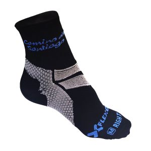 Black technical sock "Camino de Santiago".
