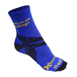 Blue technical sock "Camino de Santiago".